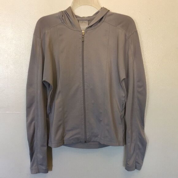 Passports Hoodie w/ zipper light gray/silver Small - Picture 1 of 8